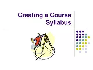 Creating a Course Syllabus