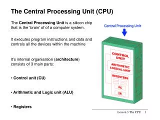The Central Processing Unit (CPU)