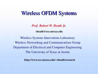 Wireless OFDM Systems