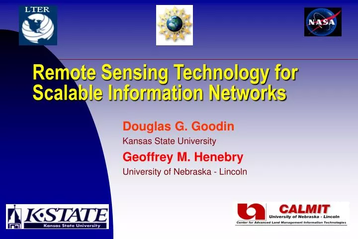 remote sensing technology for scalable information networks