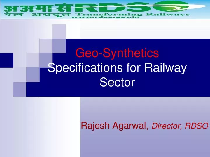 geo synthetics specifications for railway sector