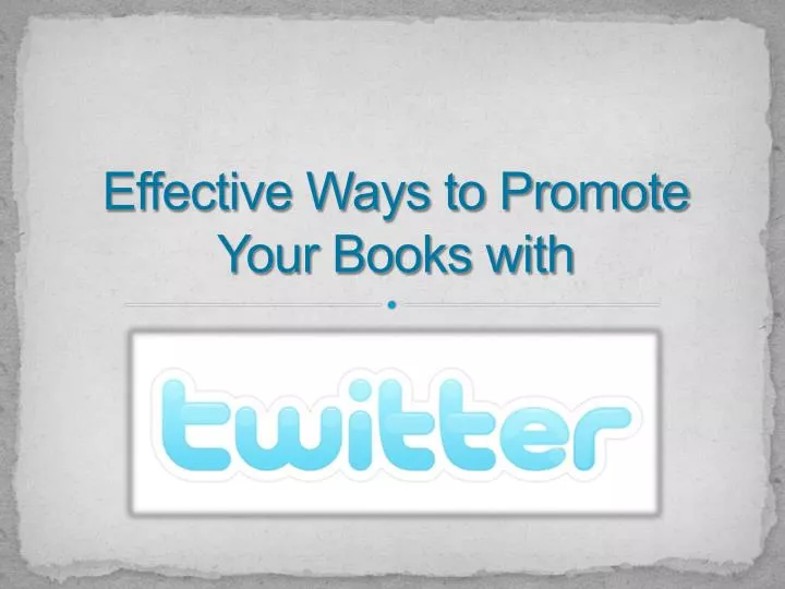 effective ways to promote your books with