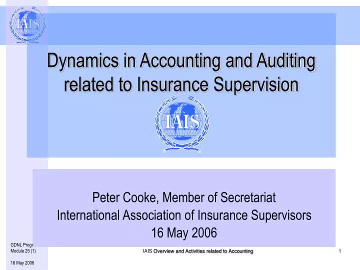 dynamics in accounting and auditing related to insurance supervision