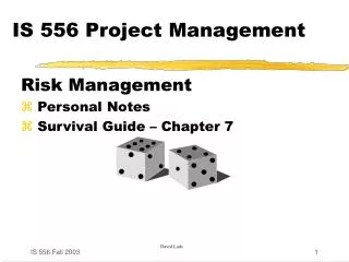 IS 556 Project Management