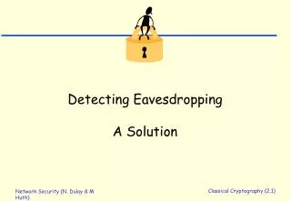 Detecting Eavesdropping A Solution