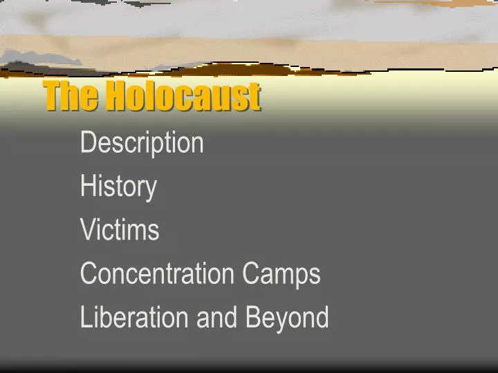 the holocaust