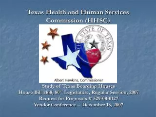 Texas Health and Human Services Commission (HHSC )