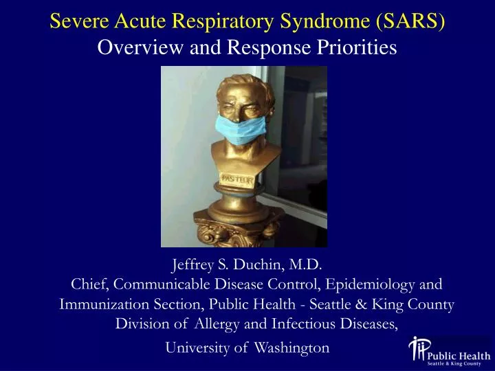 severe acute respiratory syndrome sars overview and response priorities