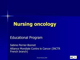 Nursing oncology