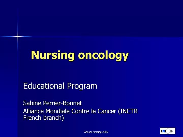 nursing oncology