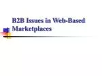 B2B Issues in Web-Based Marketplaces - slide 1