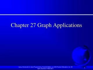 Chapter 27 Graph Applications