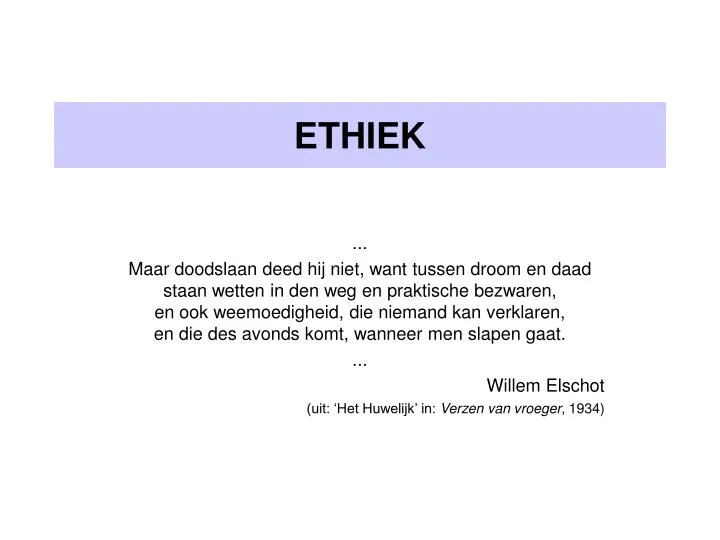 ethiek