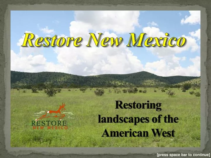 restoring landscapes of the american west
