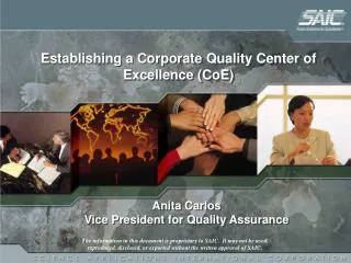 Anita Carlos Vice President for Quality Assurance