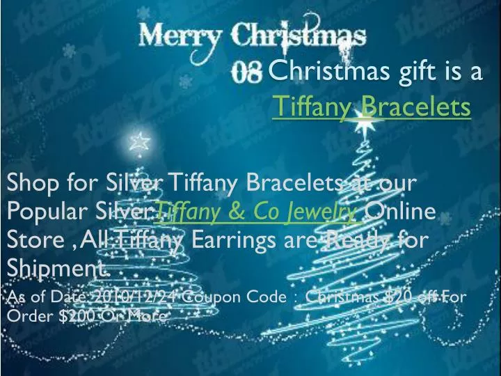christmas gift is a tiffany bracelets