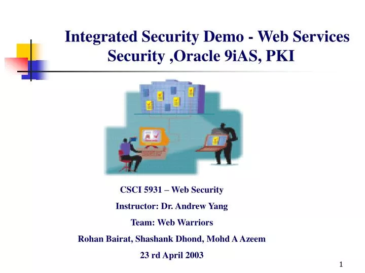 integrated security demo web services security oracle 9ias pki