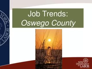 Job Trends: Oswego County