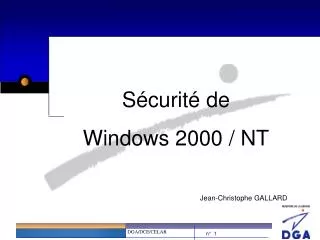 Sécurité de Windows 2000 / NT
