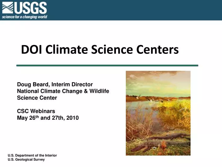 doi climate science centers