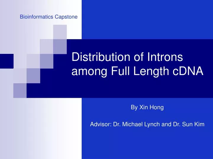 distribution of introns among full length cdna