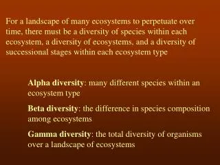 BIODIVERSITY = biological diversity