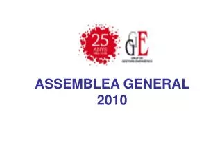 ASSEMBLEA GENERAL 2010
