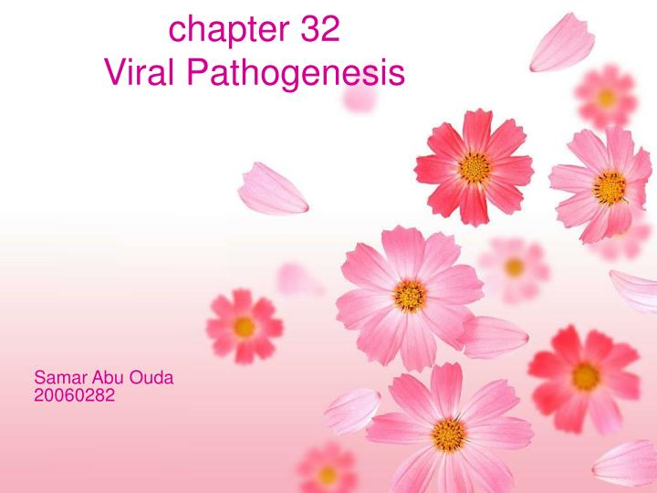 chapter 32 viral pathogenesis