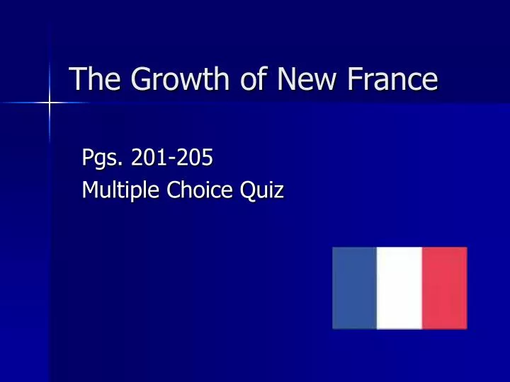 the growth of new france