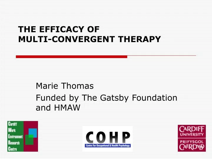 the efficacy of multi convergent therapy