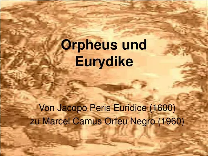 orpheus und eurydike