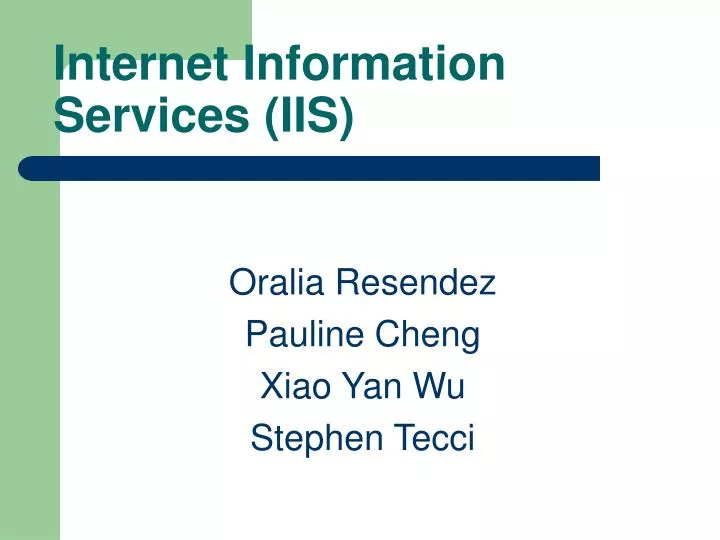 internet information services iis