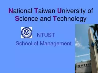 N ational T aiwan U niversity of S cience and T echnology