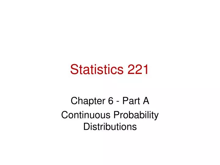 statistics 221