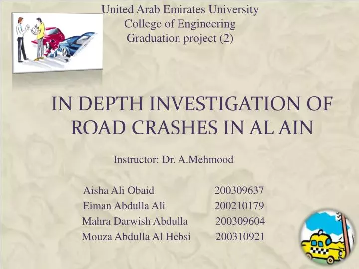 in depth investigation of road crashes in al ain