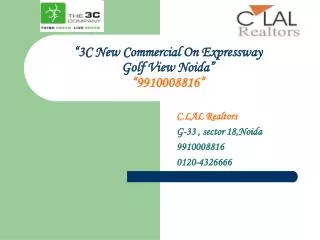 3c new commercial @9910008816 golf view facing noida