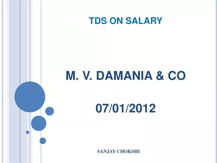 tds on salary