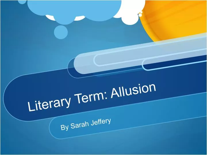 literary term allusion