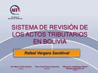 SISTEMA DE REVISIÓN DE LOS ACTOS TRIBUTARIOS EN BOLIVIA
