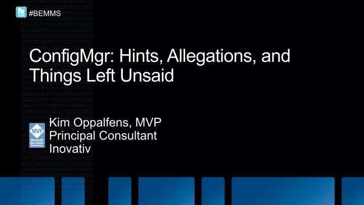 configmgr hints allegations and things left unsaid