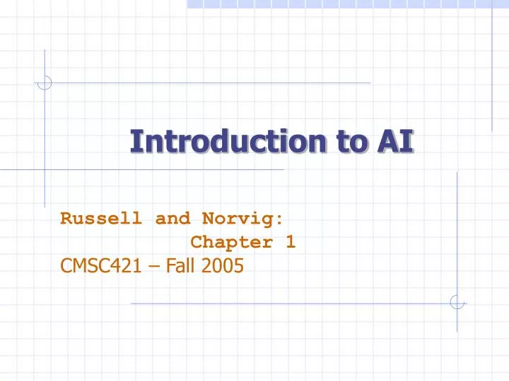 introduction to ai