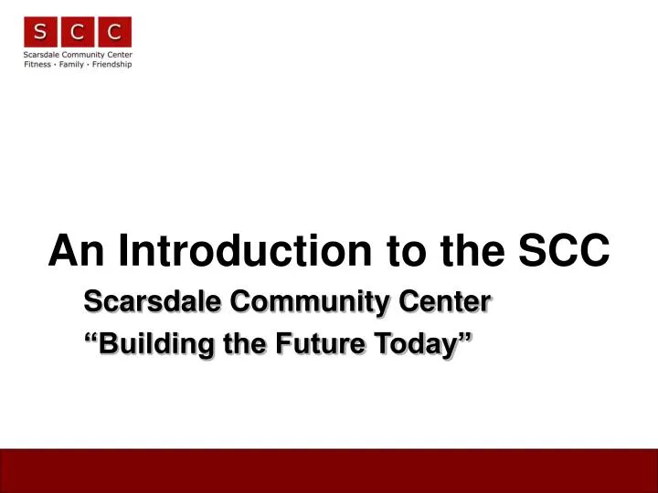 an introduction to the scc