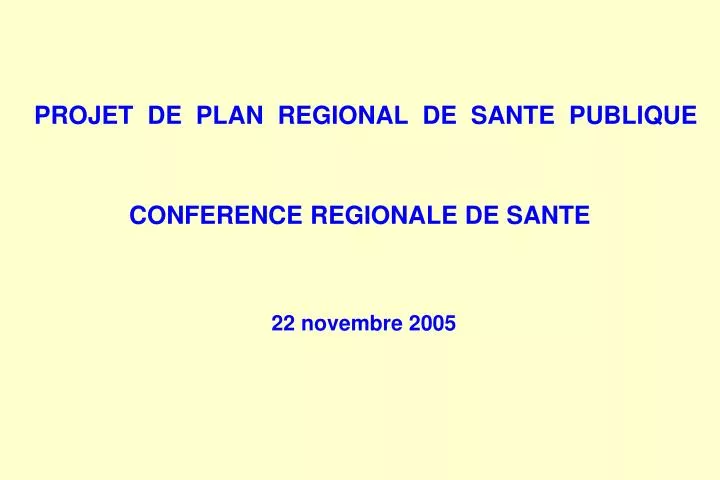 projet de plan regional de sante publique