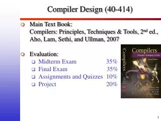 Compiler Design (40-414)