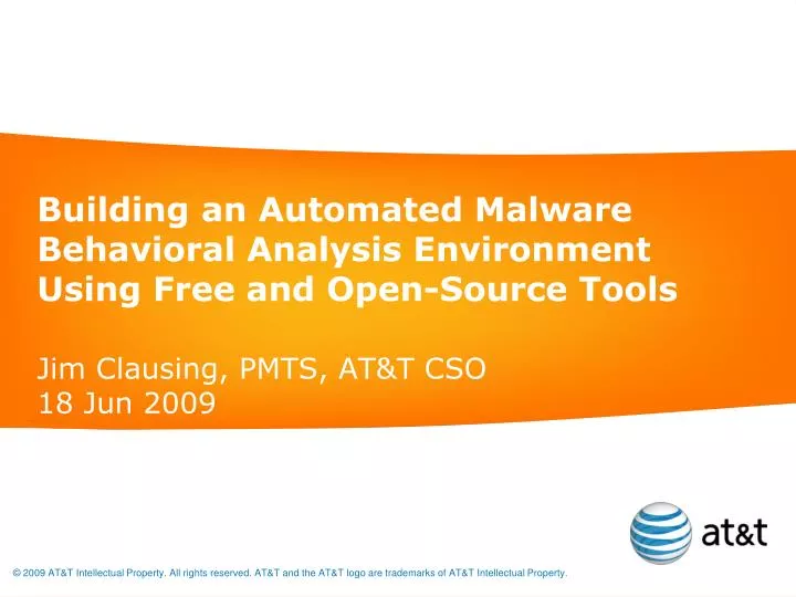 building an automated malware behavioral analysis environment using free and open source tools