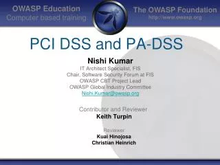 PCI DSS and PA-DSS