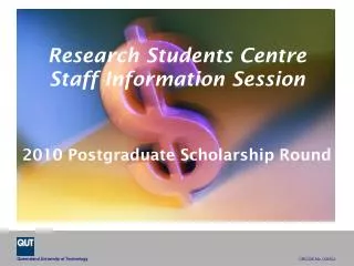 Research Students Centre Staff Information Session