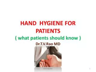 hand hygiene for patients