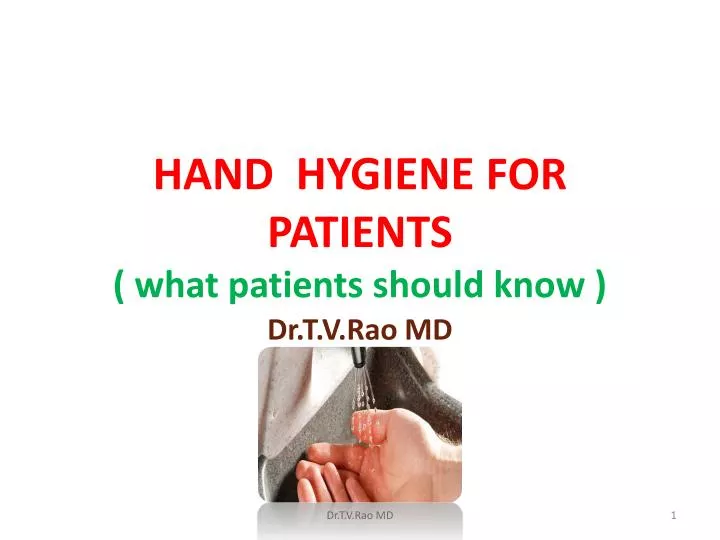 hand hygiene for patients what patients should know