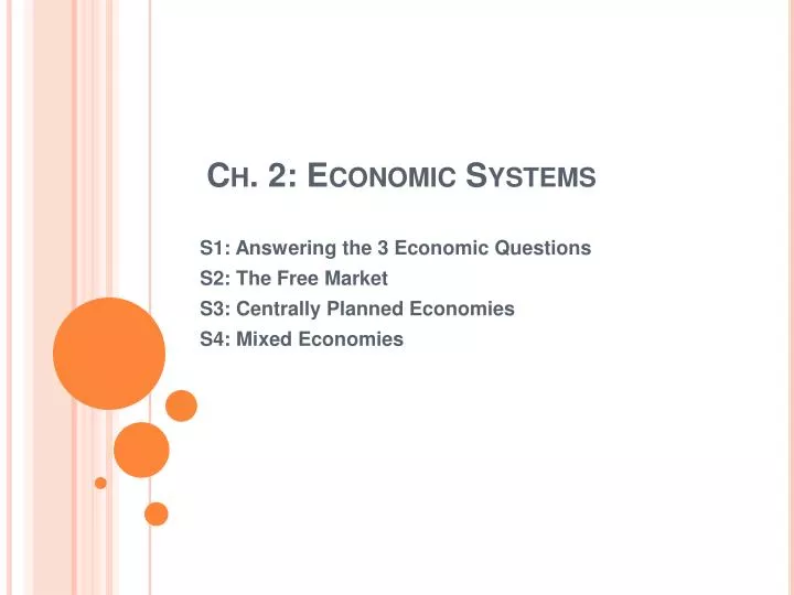 ch 2 economic systems